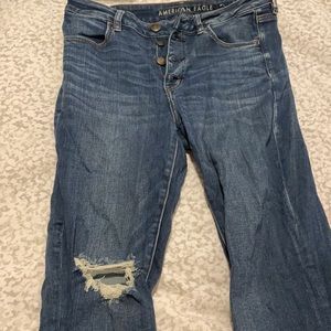 American eagle distressed skinny jeans